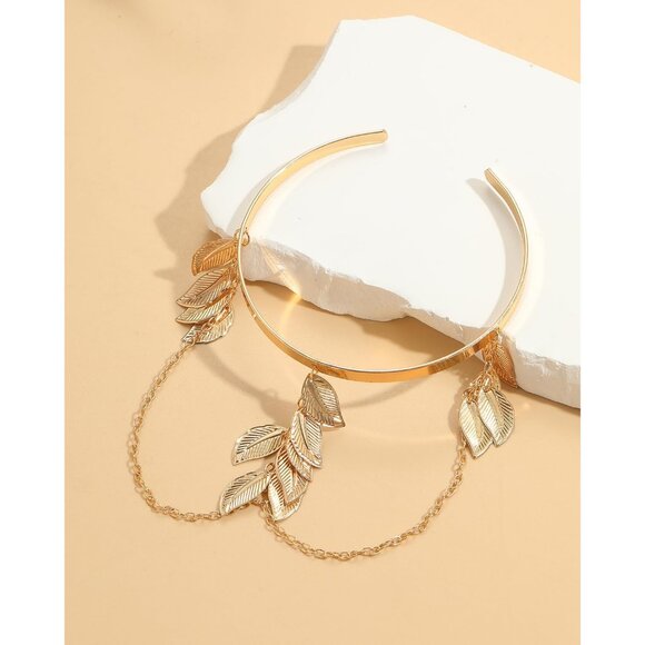 4-6 Pcs Arm Cuff Upper Arm Band Cuff Bracelet Bangle for Women Adjustable Armban - Picture 5 of 9